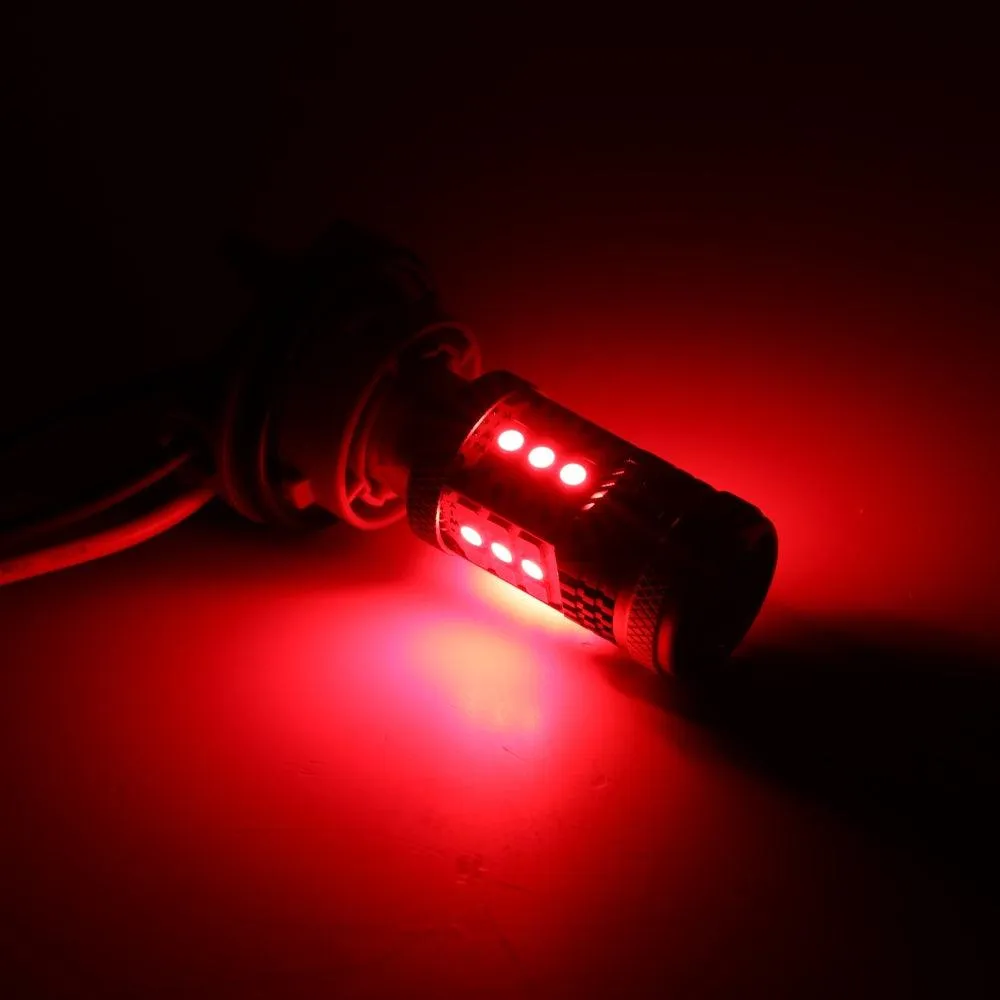 1157 BAY15D LED Brake/Tail Light Bulbs 56W 600% Hight Brightness CAN-Bus Error Free Red B21 Series | 2 Bulbs