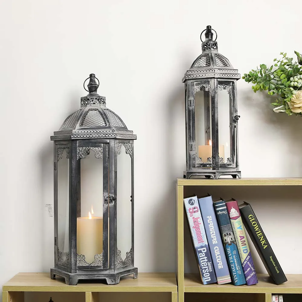 18"& 24.5" High Decorative Candle Lanterns