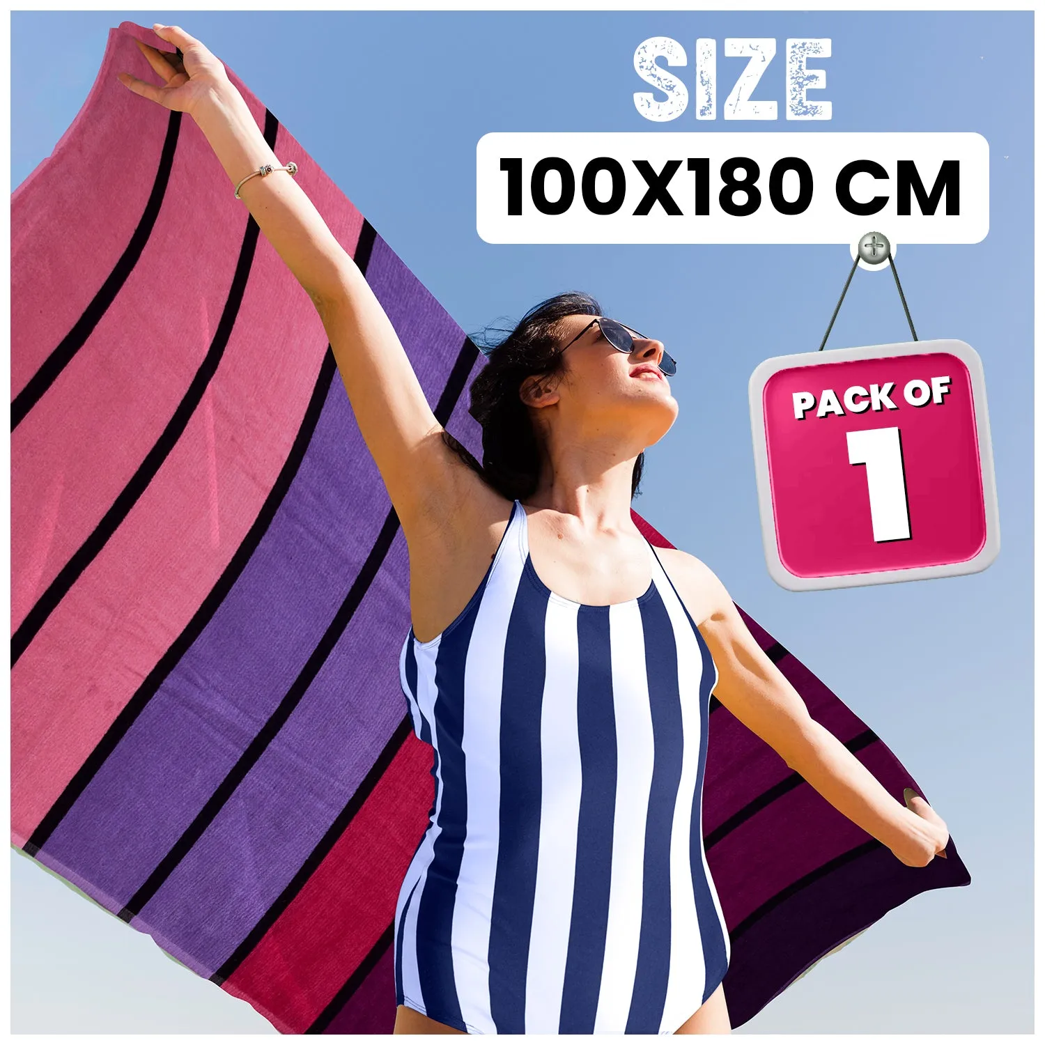 1PC BEACH TOWEL