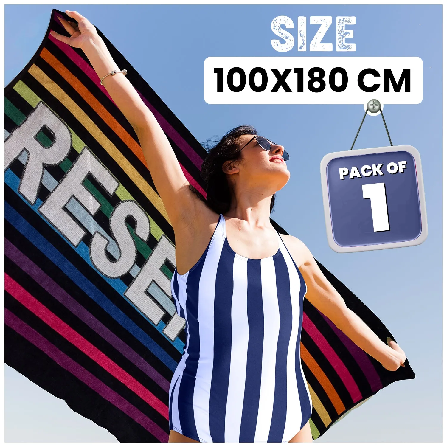 1PC BEACH TOWEL