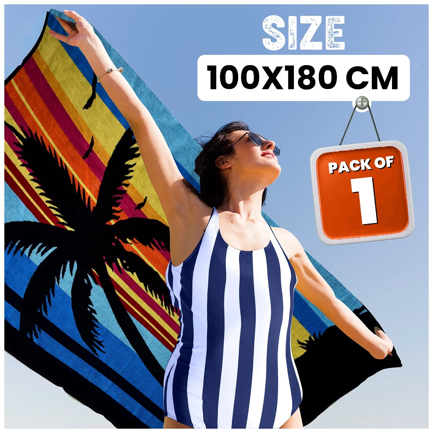 1PC BEACH TOWEL