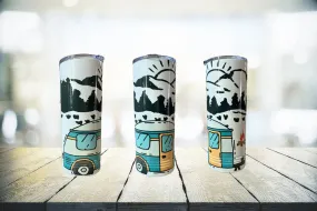 22 oz skinny tumbler - Camping Tumbler design