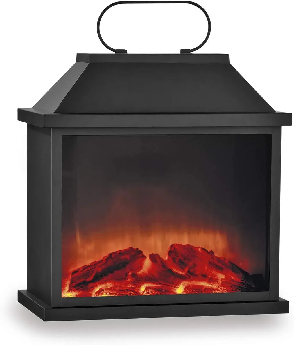 28X20X17Cm Led Fireplace Lantern