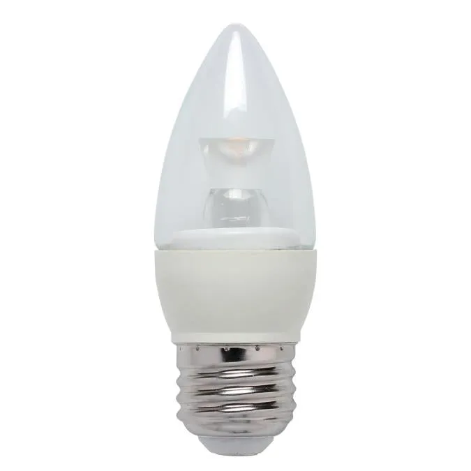 3 Watt Torpedo B10 Dimmable LED Warm White E12 (Candelabra) Base, 120 Volt, Hanging Box