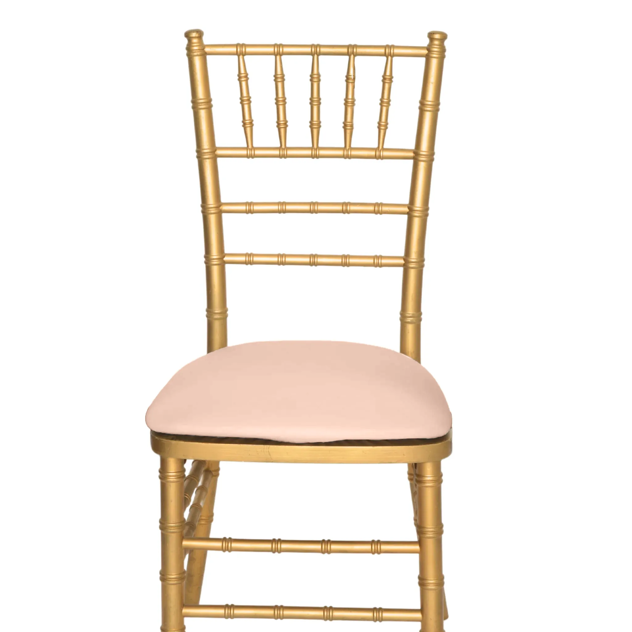 5 pcs/pk Spandex Chiavari Seat Pad Cover - Blush/Rose Gold