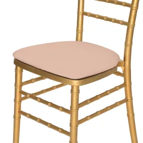 5 pcs/pk Spandex Chiavari Seat Pad Cover - Blush/Rose Gold