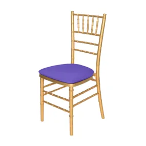 5 pcs/pk Spandex Chiavari Seat Pad Cover - Purple