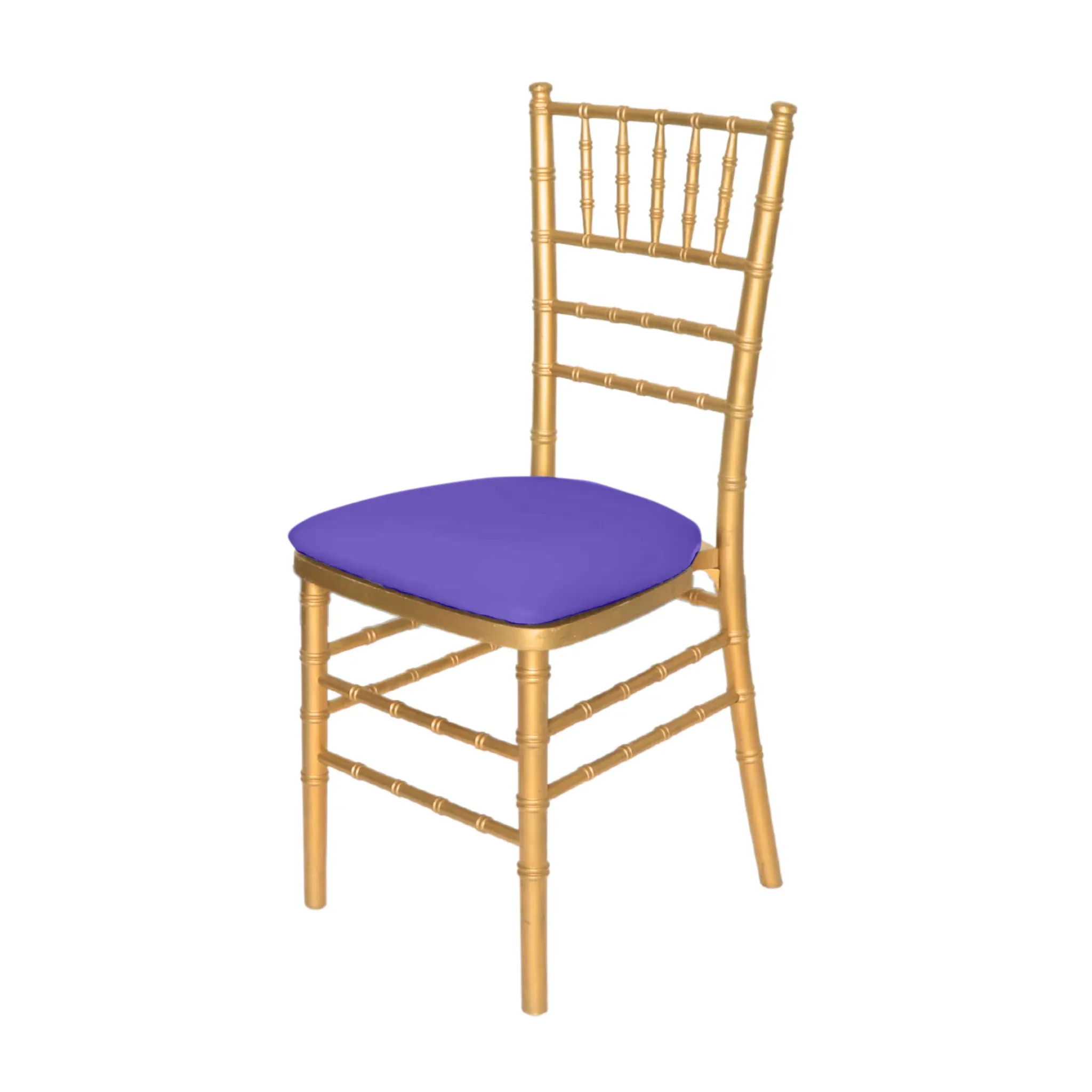 5 pcs/pk Spandex Chiavari Seat Pad Cover - Purple