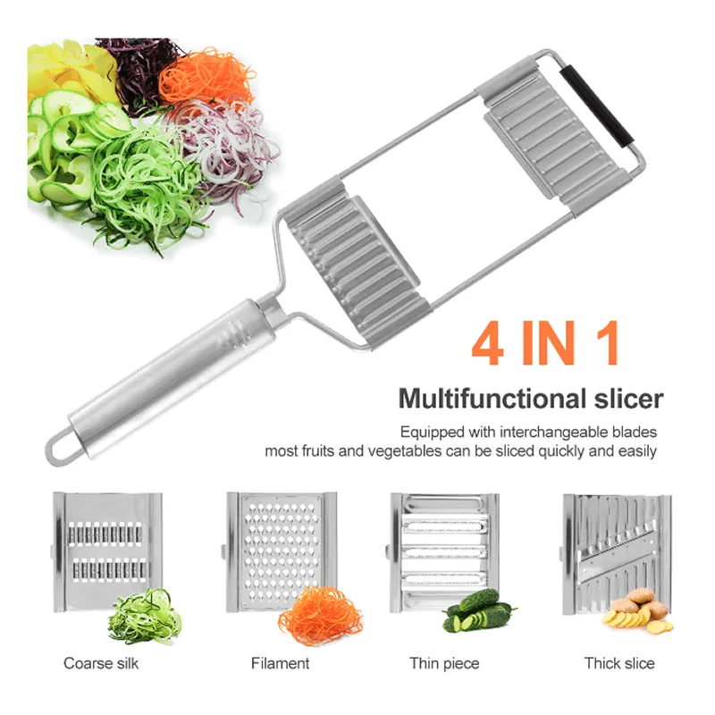 5 Piece Interchangeable Blade Handheld Grater And Shredder AO-78330