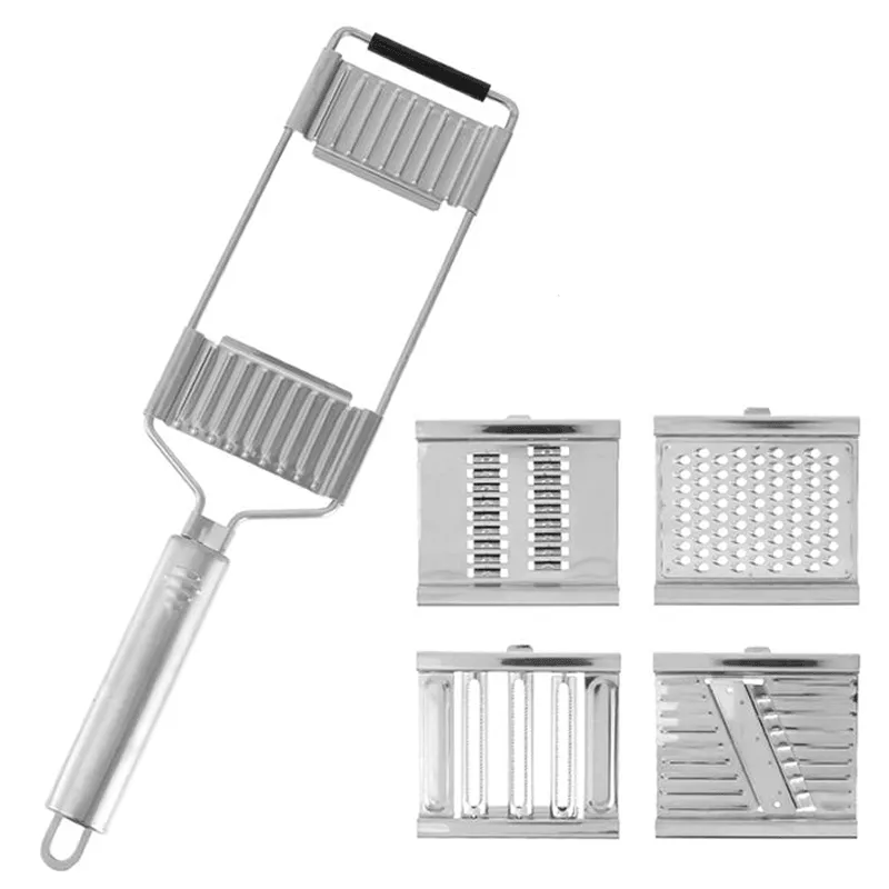 5 Piece Interchangeable Blade Handheld Grater And Shredder AO-78330