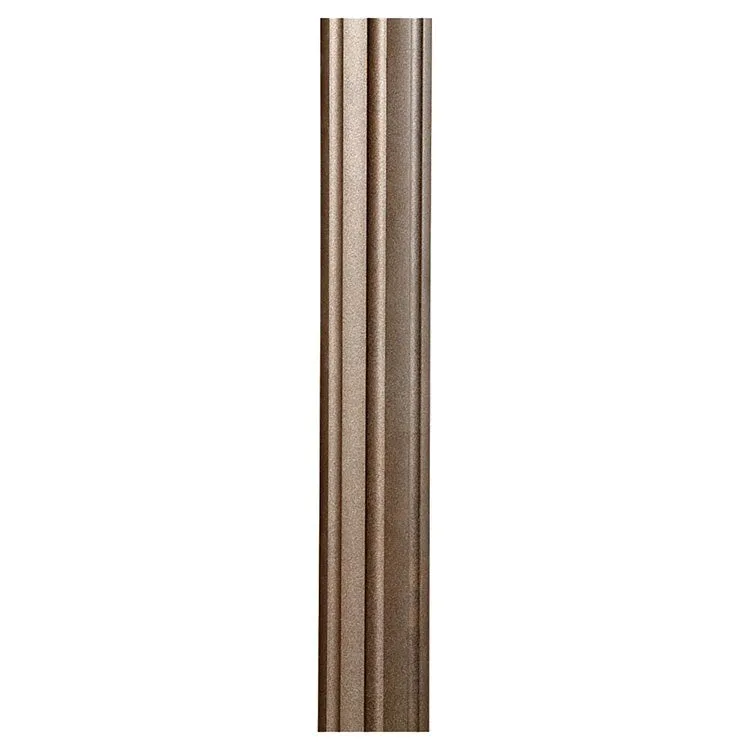 7-Foot Round Fluted Outdoor Lamp Post