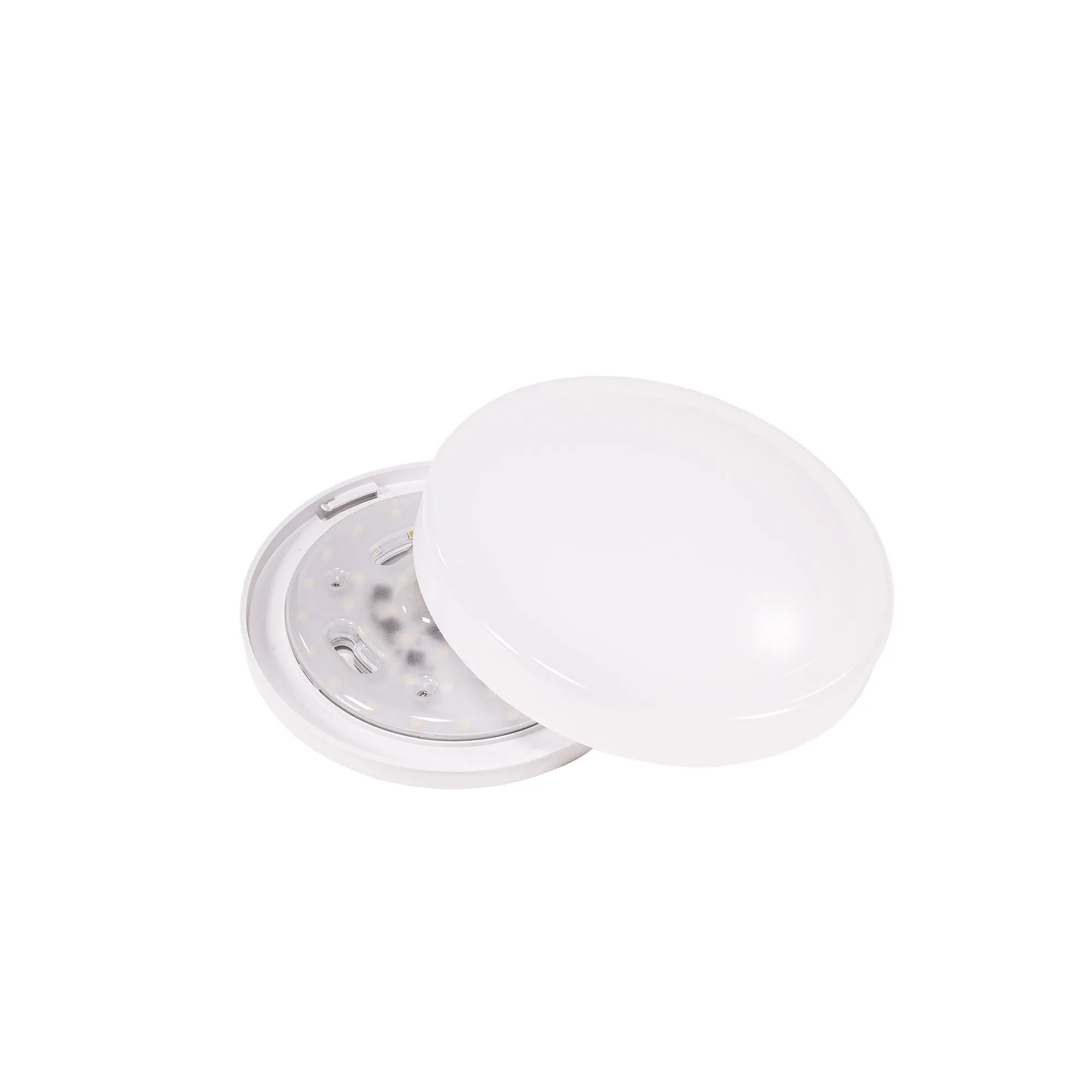 7 Inch Integrated LED Ceiling Flush Mount, 800 Lumens, 3K, White Finish 2 PACK