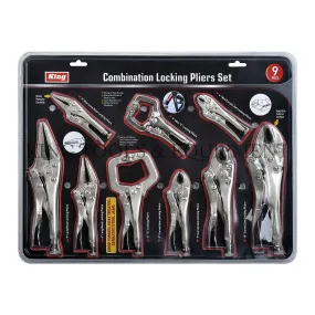 9-pc Assorted Combination LOCKING PLIERS SET - 3616-0