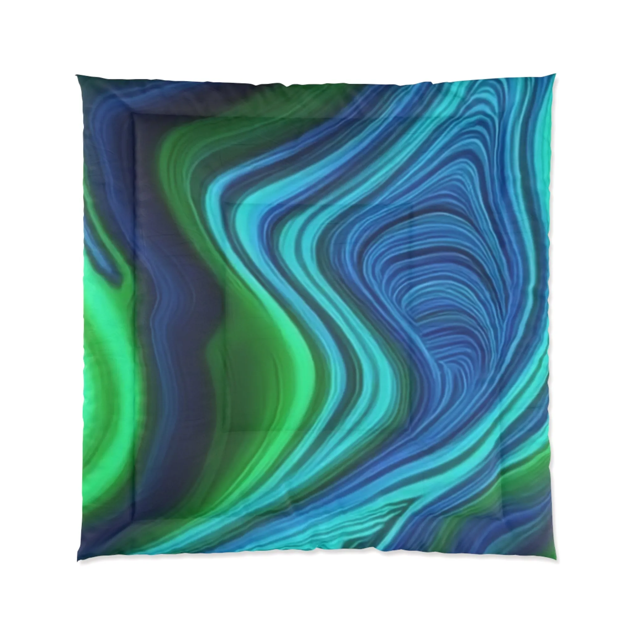 Abstract Wave Comforter - Cozy Bedroom Decor for Relaxation