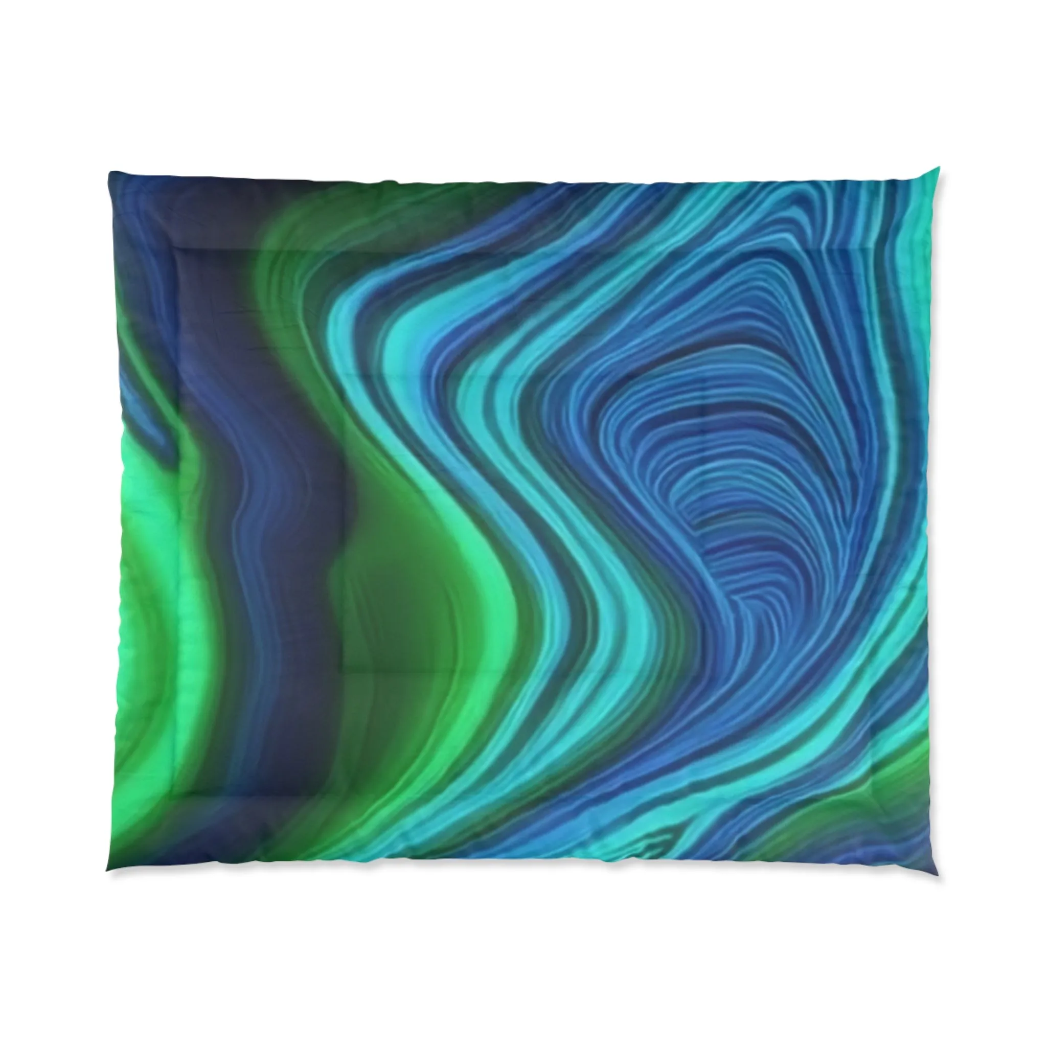 Abstract Wave Comforter - Cozy Bedroom Decor for Relaxation