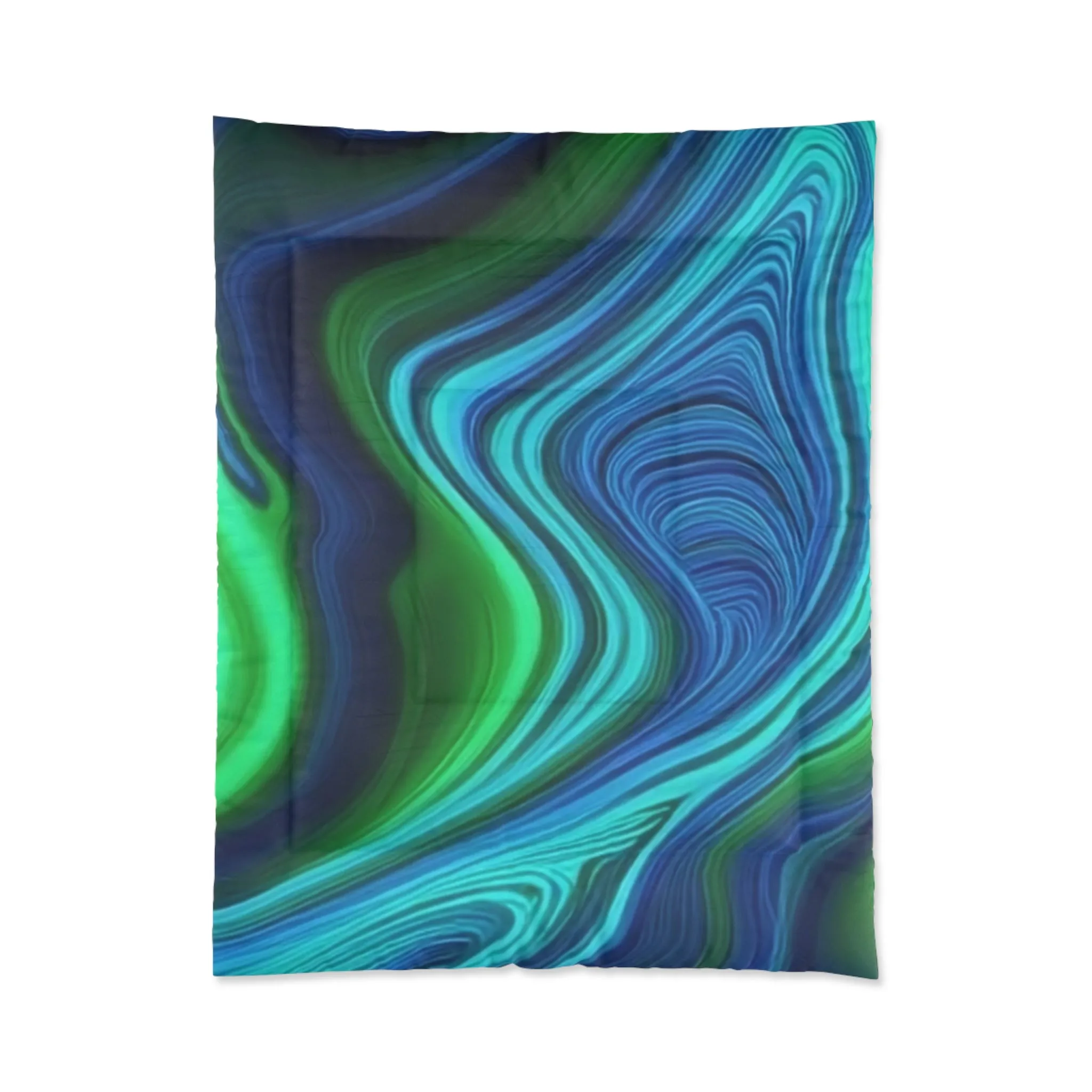 Abstract Wave Comforter - Cozy Bedroom Decor for Relaxation