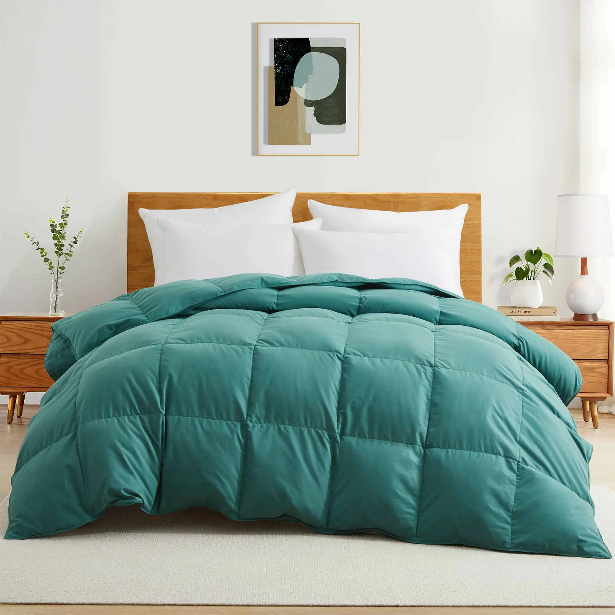 All Seasons Down and Feather Fiber Comforter Ultra Soft Comforter