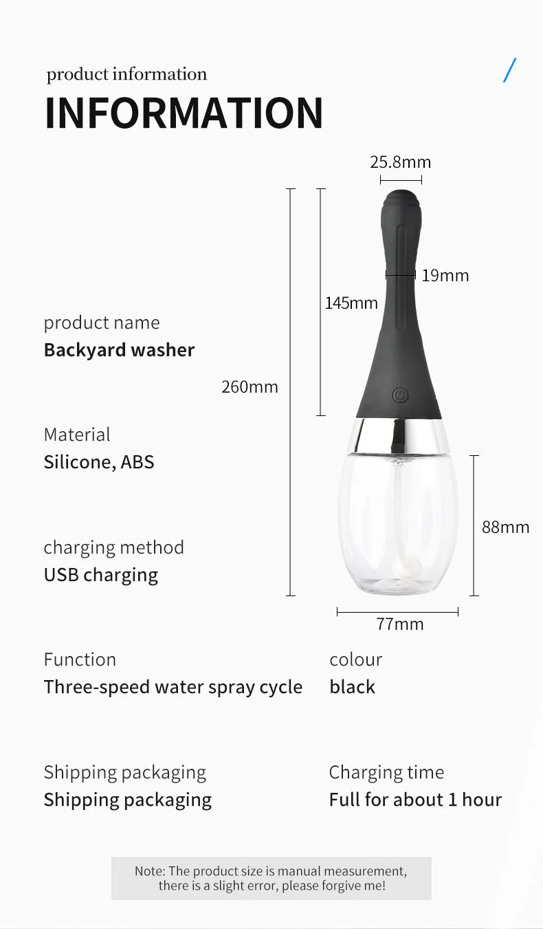 Anal Shower Machine Vagina Cleaner Douche Automatic Anal Cleaner 5 Holes Deep Clean Intimate Goods Enema Bulb Enema Cleaning Container