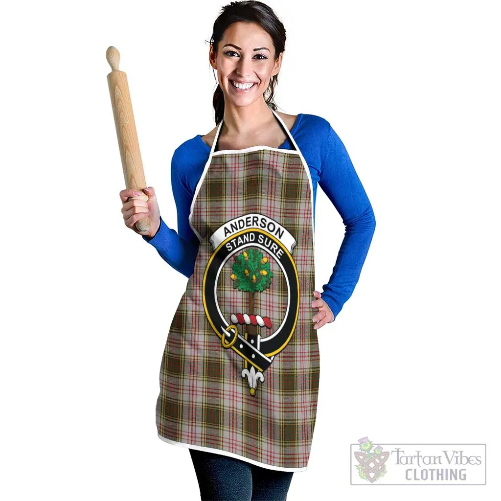 Anderson Dress Tartan Apron with Family Crest