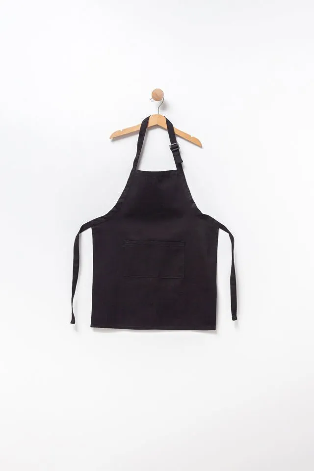 Apron with Patch Pockets Adjustable Neck Strap With Buckle