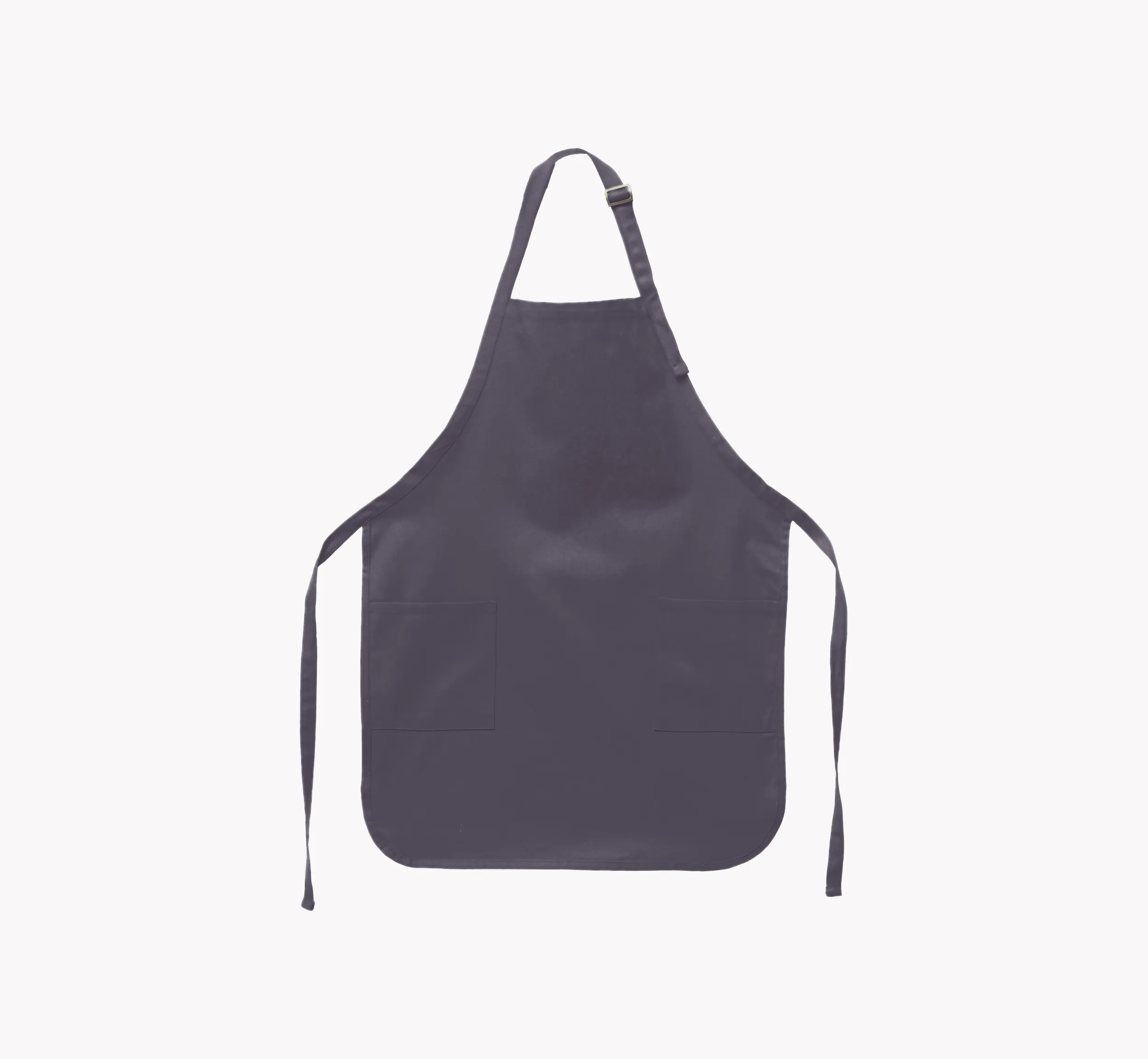 Apron with Patch Pockets Adjustable Neck Strap With Buckle