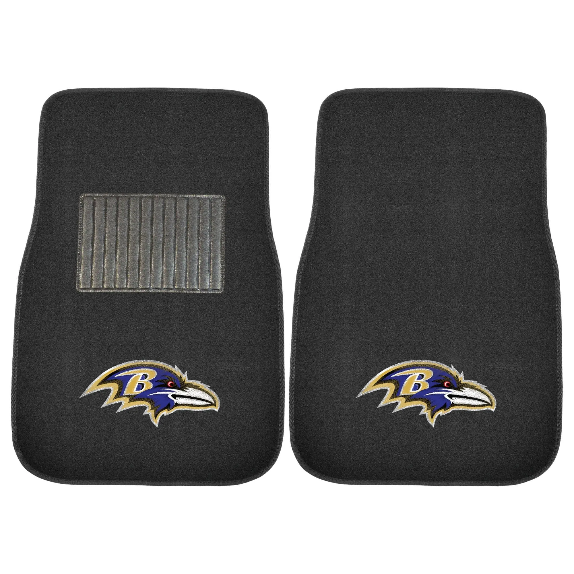 Baltimore Ravens Embroidered Car Mat Set - 2 Pieces