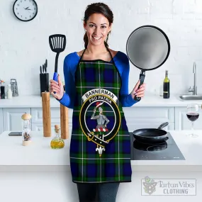 Bannerman Tartan Apron with Family Crest