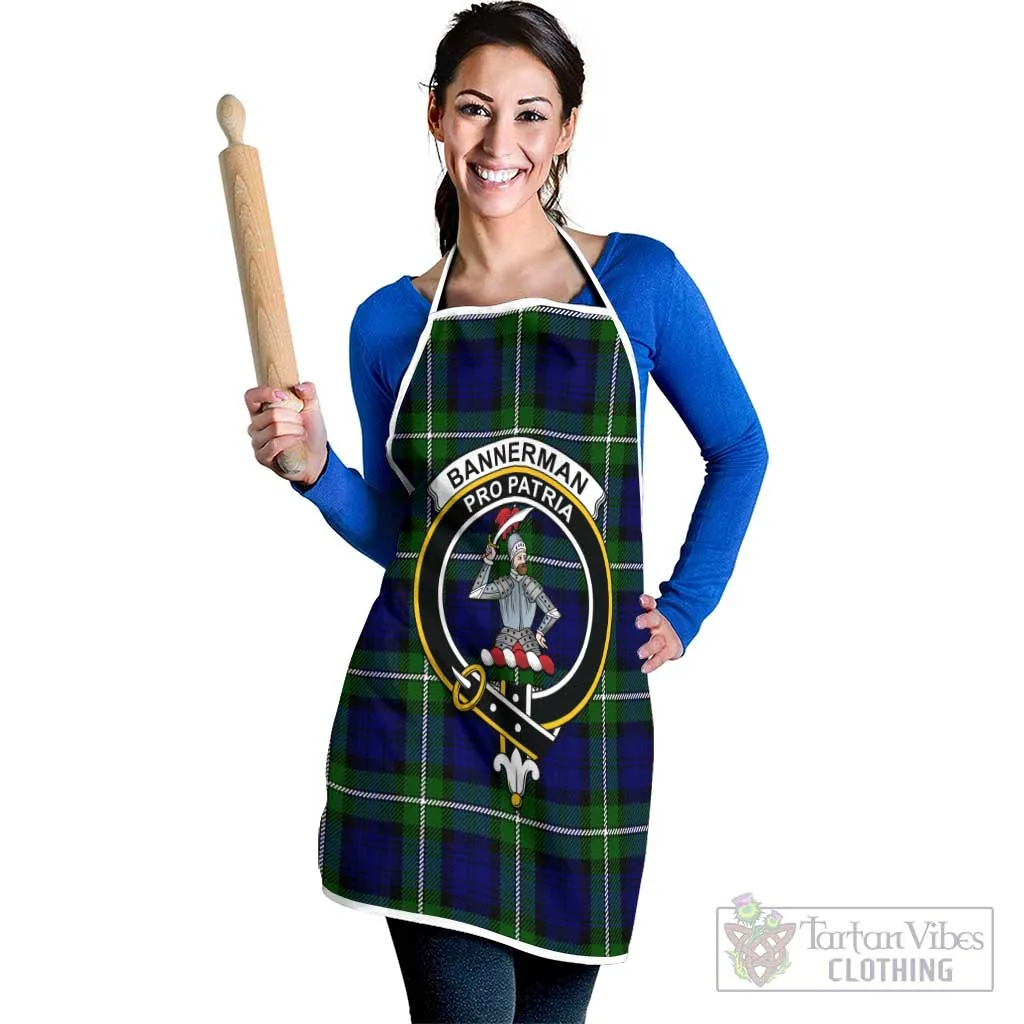 Bannerman Tartan Apron with Family Crest