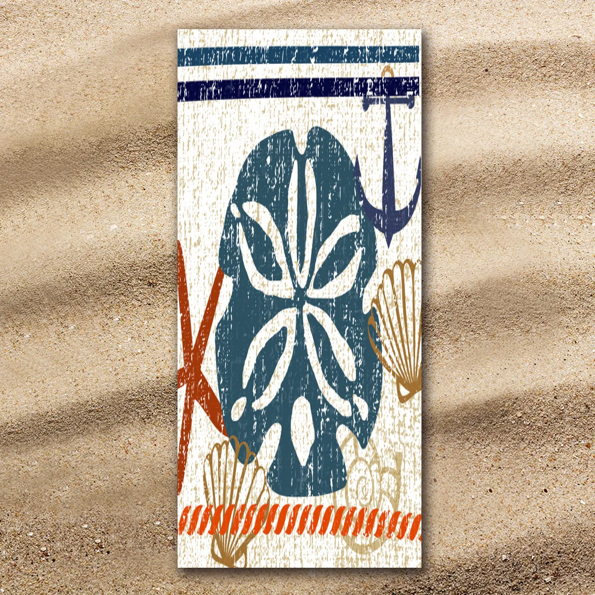 Beachy Sand Dollar Extra Large Towel