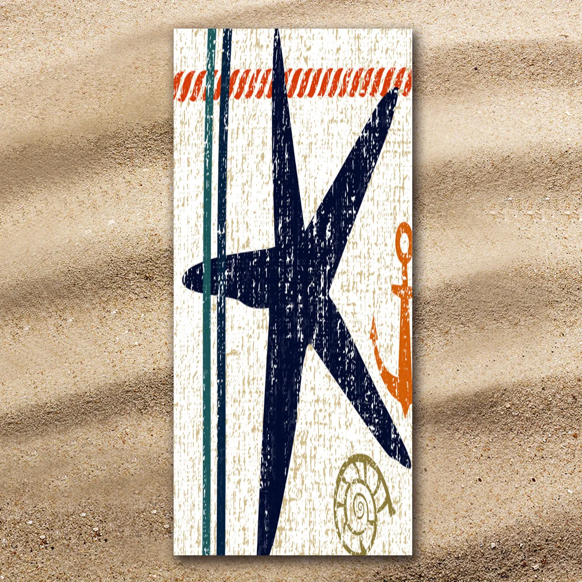 Beachy Starfish Extra Large Towel