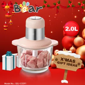 Bear 2L Multifunctional Electric Large-capacity Food Chopper (QSJ-C03F1)