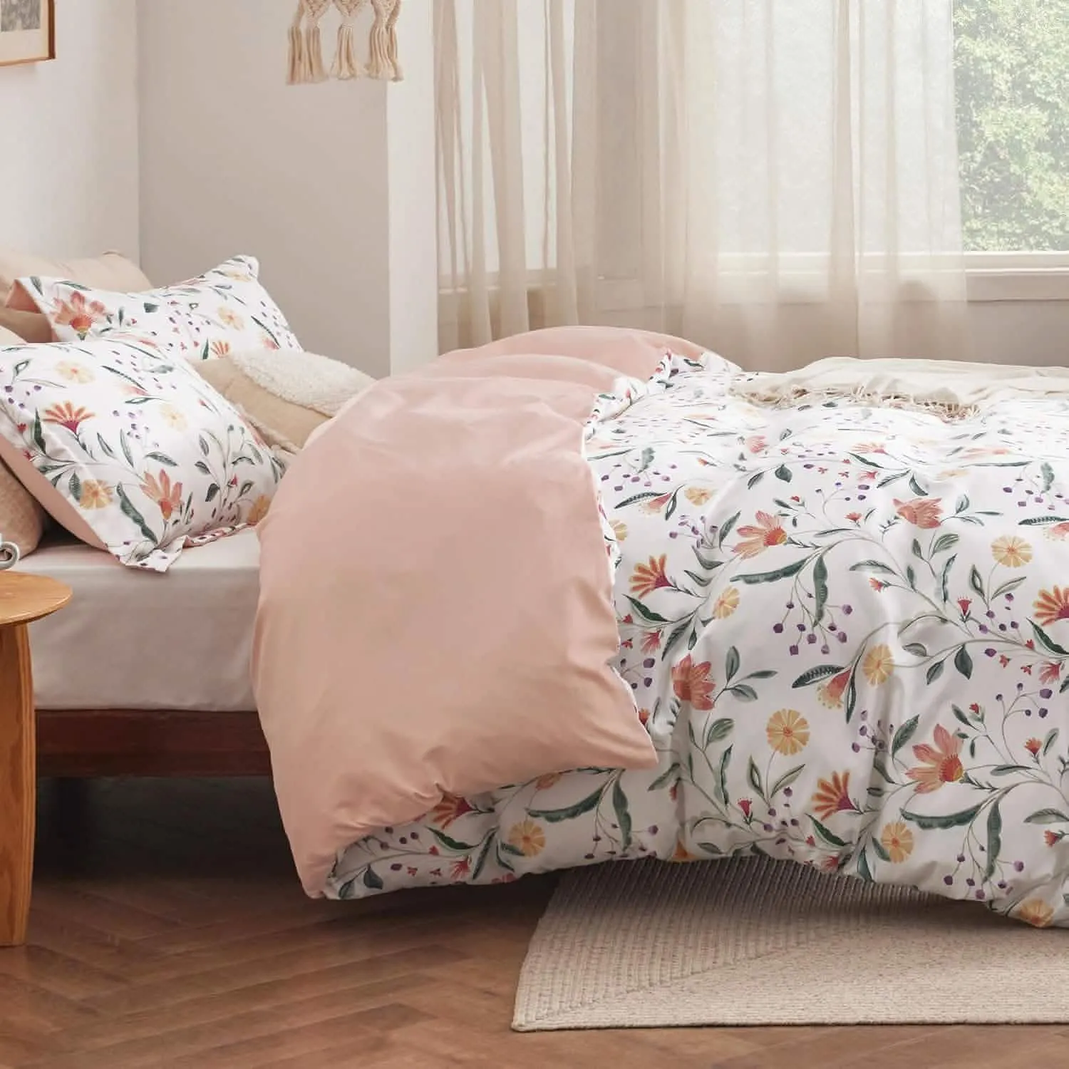 Bedsure Reversible Pale Duvet Cover Set