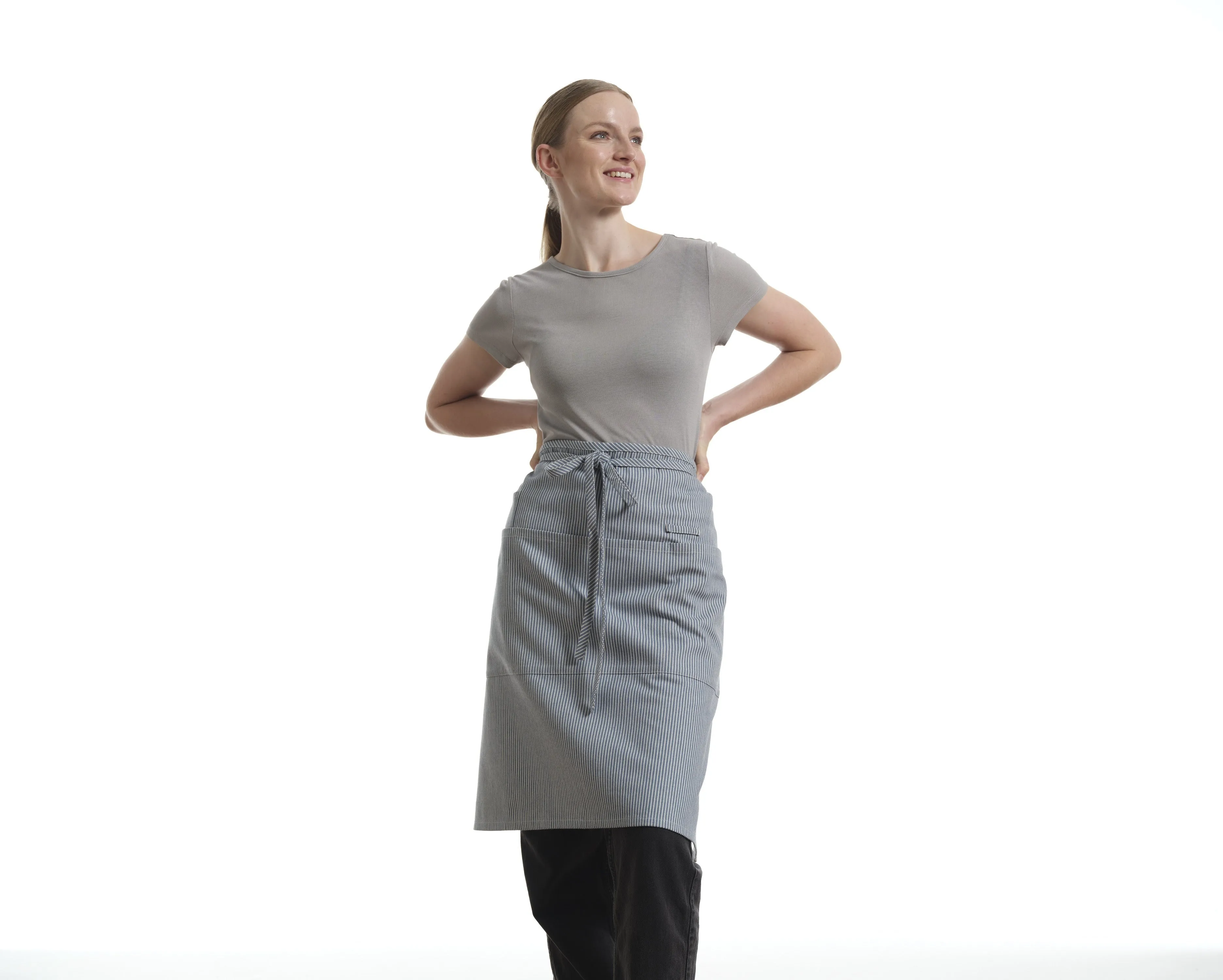 Bistro Apron with Pockets, Cotton Apron for Kitchen & Restaurant | Eco-Friendly