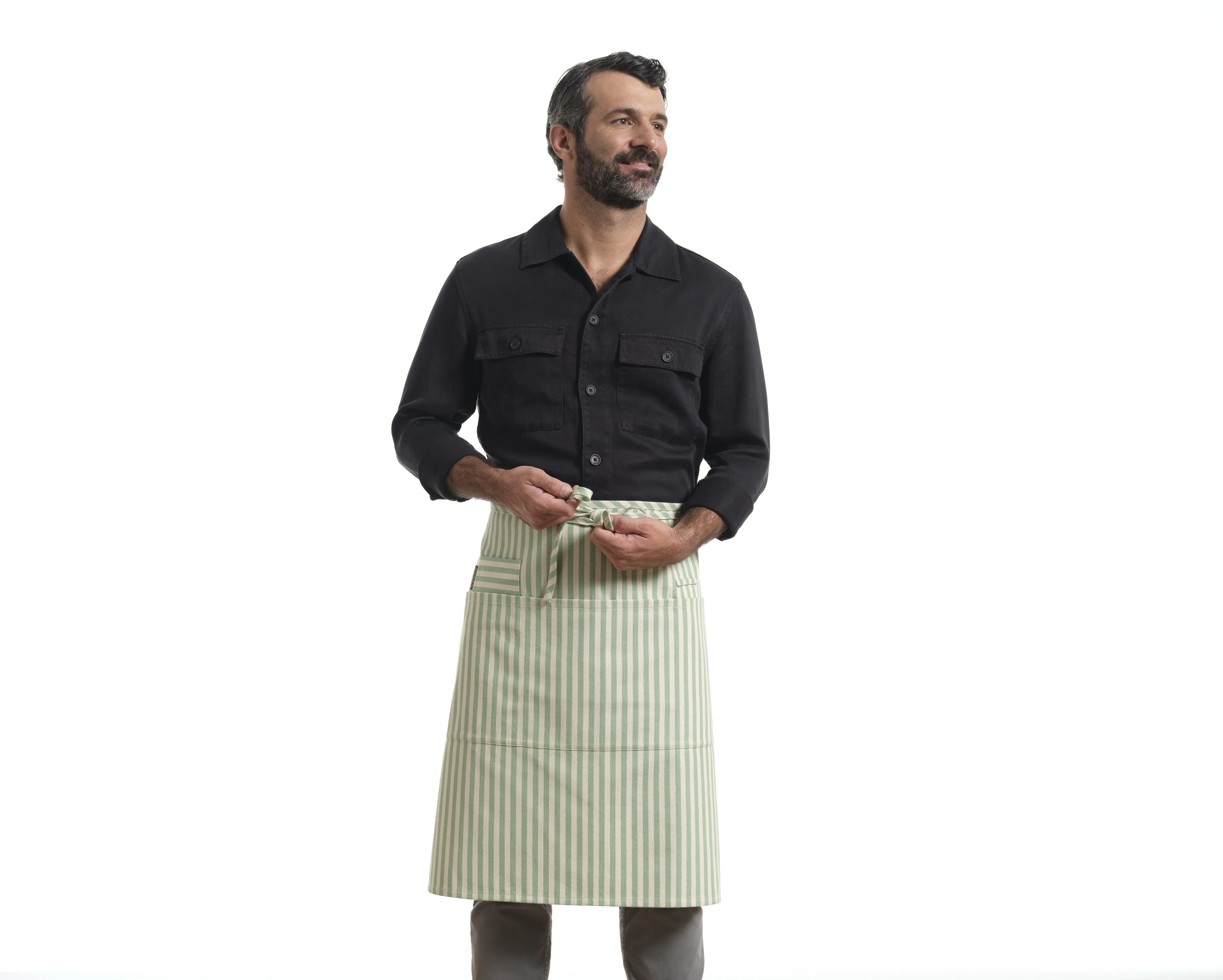 Bistro Apron with Pockets, Cotton Apron for Kitchen & Restaurant | Eco-Friendly