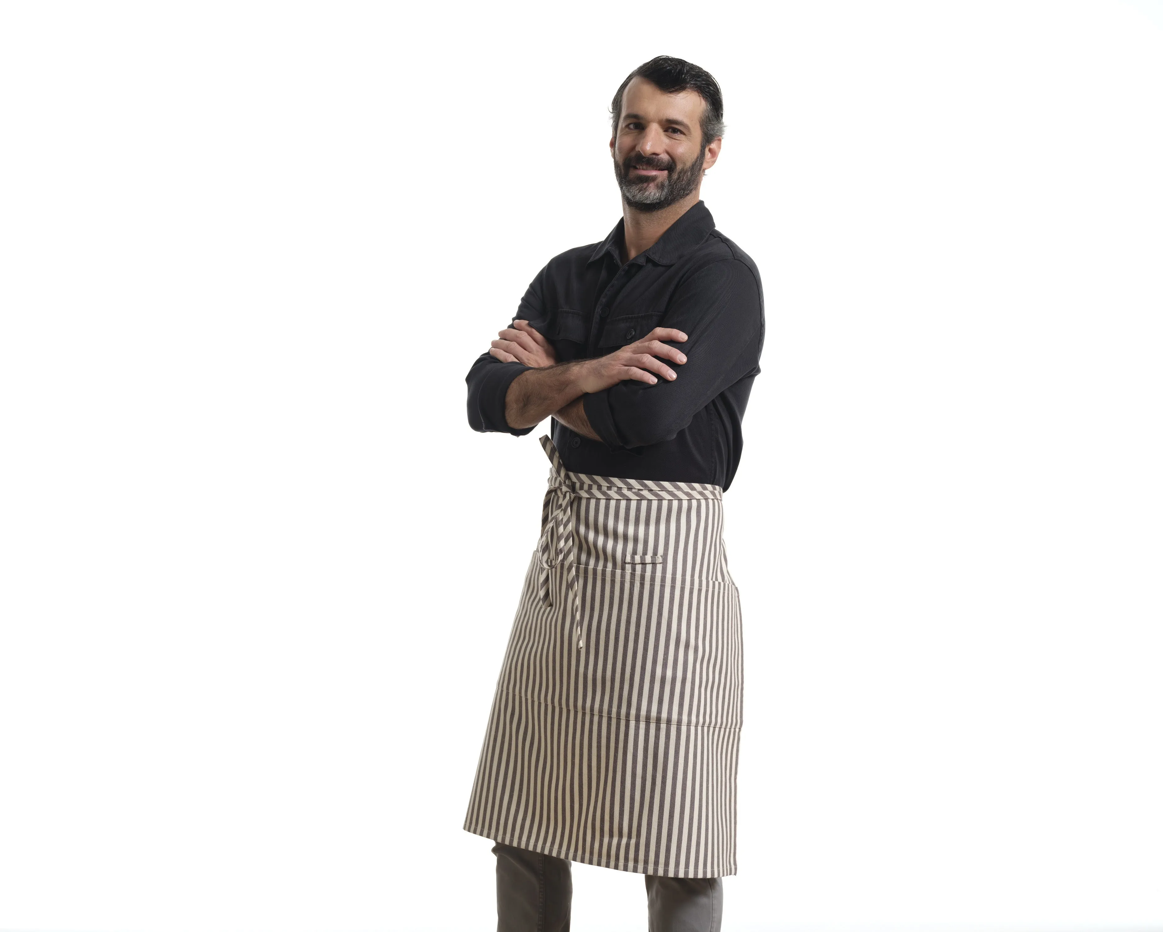 Bistro Apron with Pockets, Cotton Apron for Kitchen & Restaurant | Eco-Friendly