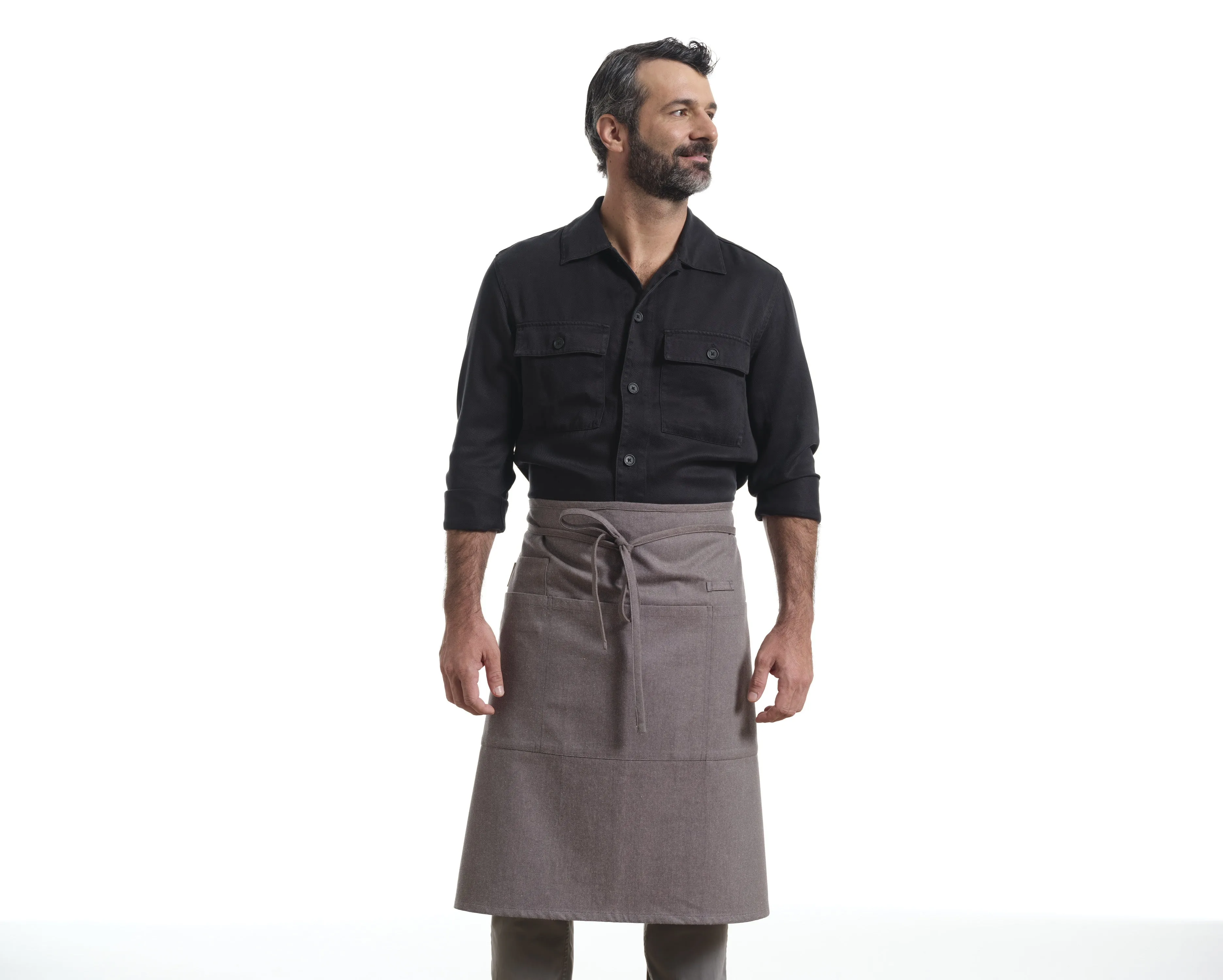 Bistro Apron with Pockets, Cotton Apron for Kitchen & Restaurant | Eco-Friendly