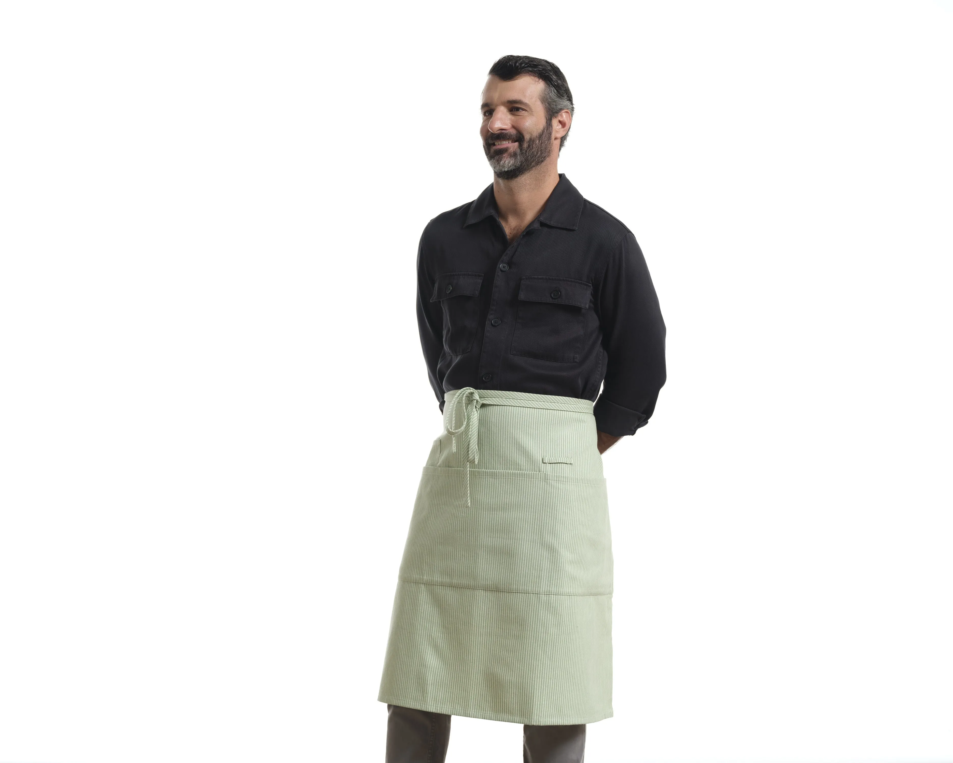 Bistro Apron with Pockets, Cotton Apron for Kitchen & Restaurant | Eco-Friendly