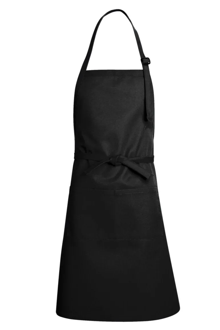 Black Premium Adjustable Apron (1 Split Pocket)