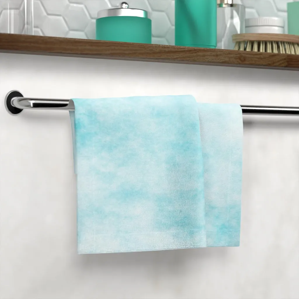 Blue Clouds Face Towel