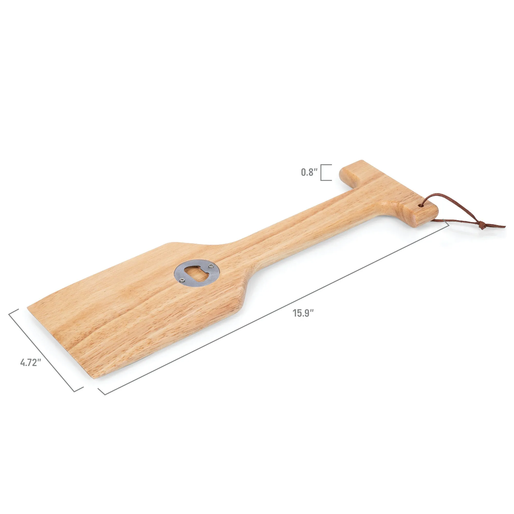 Boise State Broncos - Hardwood BBQ Grill Scraper with Bottle Opener