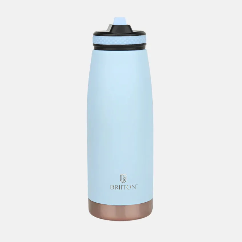 Briiton Oceano Stainless Steel Water Bottle 1000ml -Black/Aqua