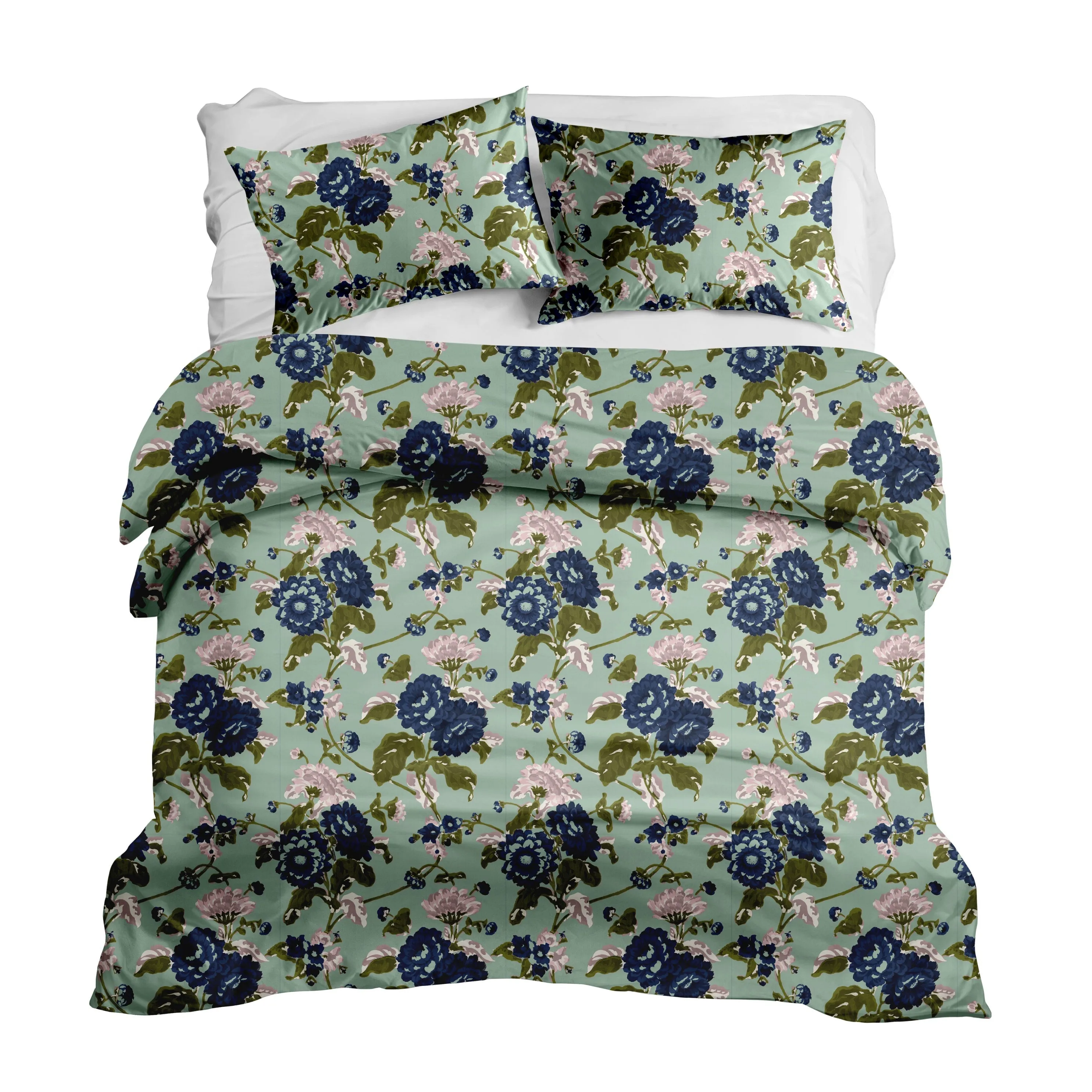 Britain in Seafoam Duvet Cover