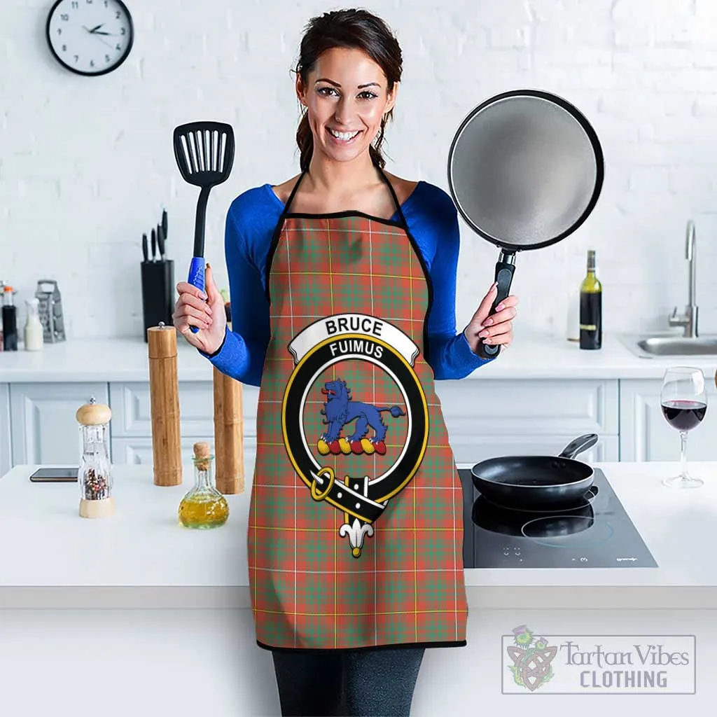 Bruce Ancient Tartan Apron with Family Crest