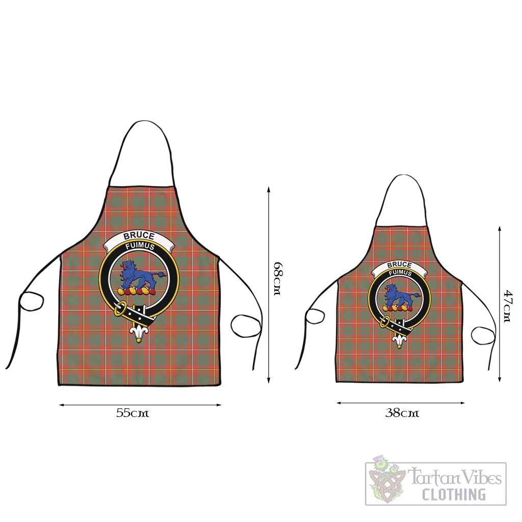 Bruce Ancient Tartan Apron with Family Crest