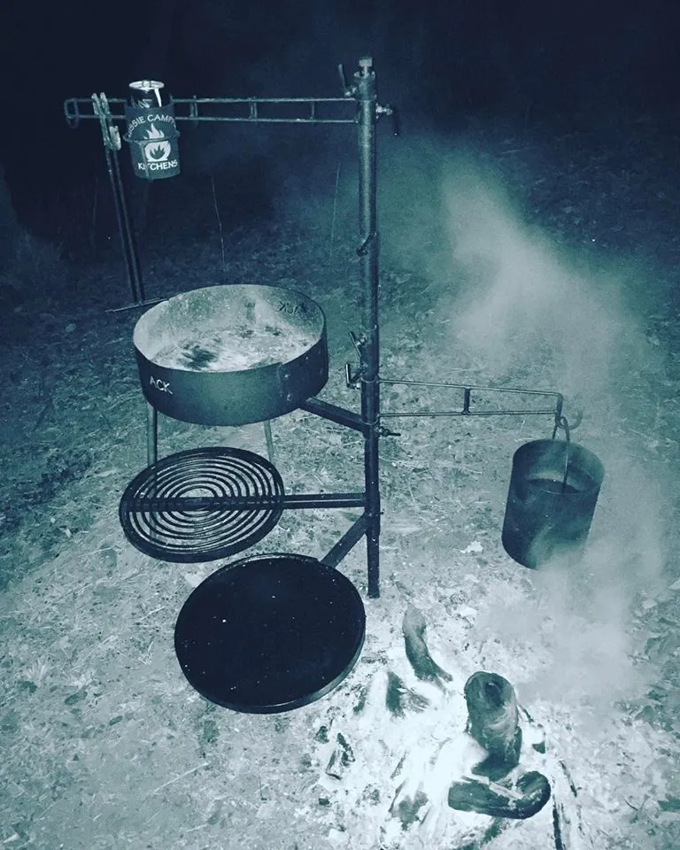 Camping Fire Pit, for use with Swinging Kits (no post included)