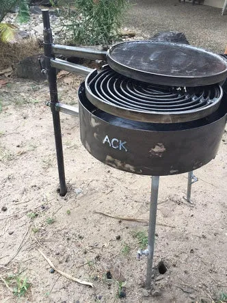 Camping Fire Pit, for use with Swinging Kits (no post included)