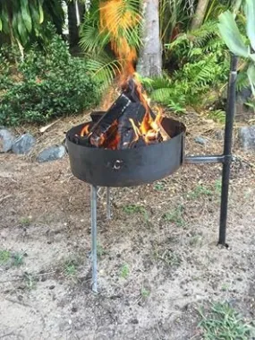 Camping Fire Pit, for use with Swinging Kits (no post included)