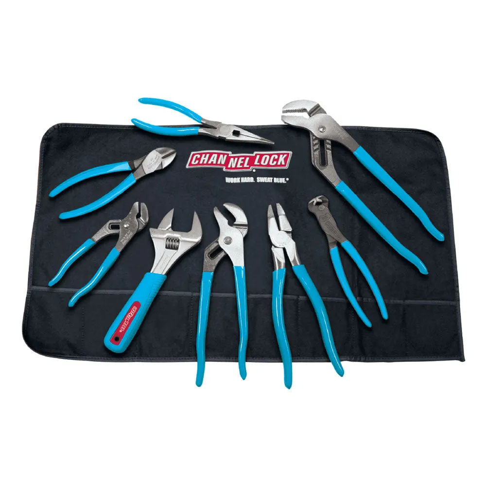 Channellock Tool Roll-8 8-Piece Professional Tool Set With Tool Roll