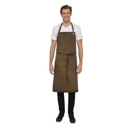 Chef Works ABAQ054GBN0 Bib Apron