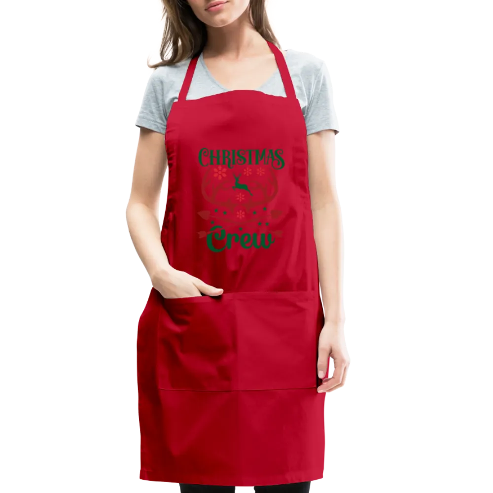 Christmas Crew Apron - Reindeer Antlers & Hearts